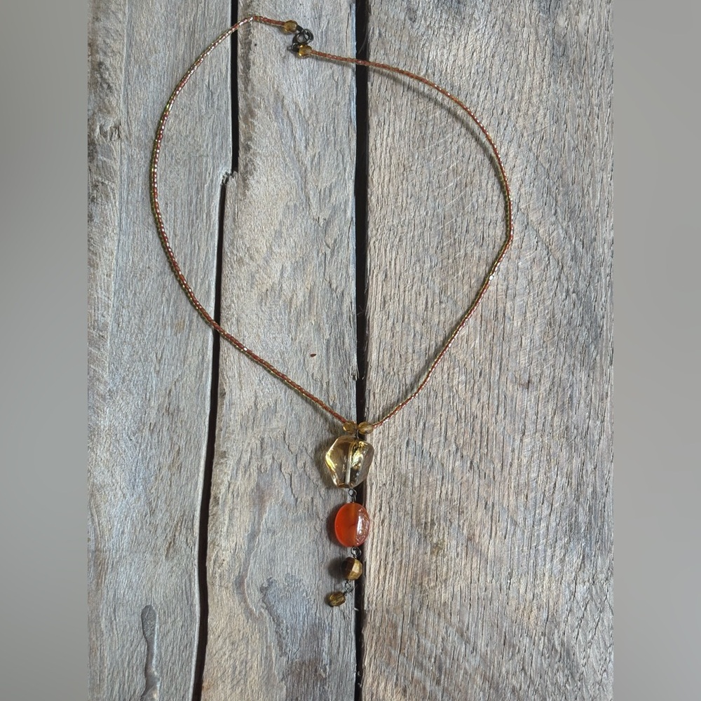 Sterling Silver Y2K Multi-Stone Necklace